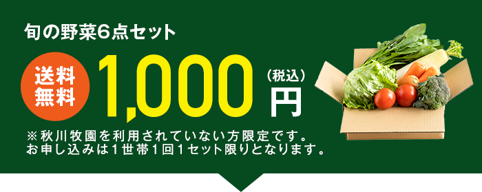 「お試しセットA 1,000円」「資料・商品カタログ」を希望
