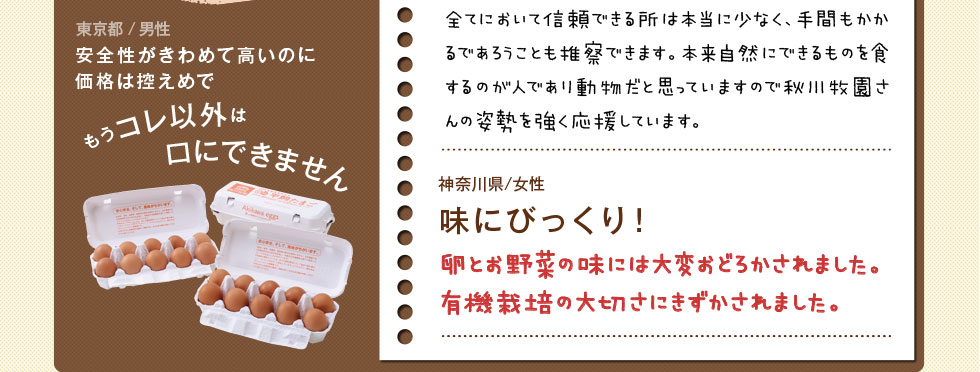安全性がきわめて高いのに価格は控えめでもうコレ以外は口にできません